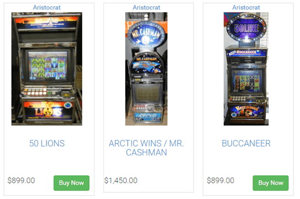 Aristocrat poker machines for sale