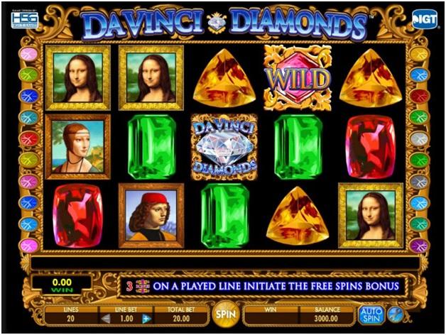 Da Vinci Diamonds Pokies Machine