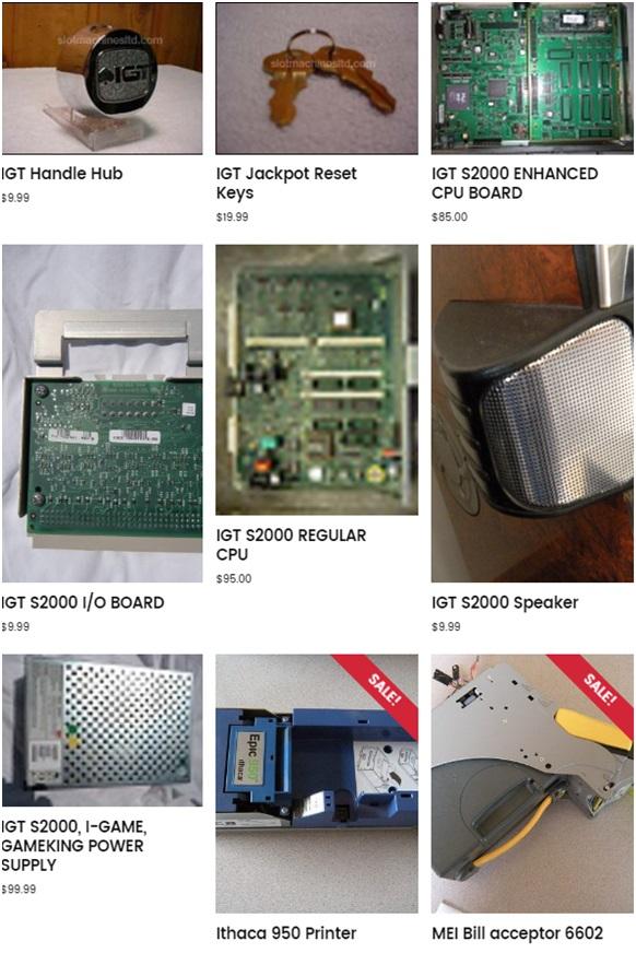 IGT S2000 Pokies Machine Parts